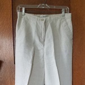 LL Bean Washable Linen Pants